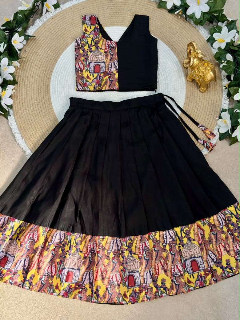 Ganesha Heritage Kids wear Premium Silk fabric Lehenga choli reseller in surat